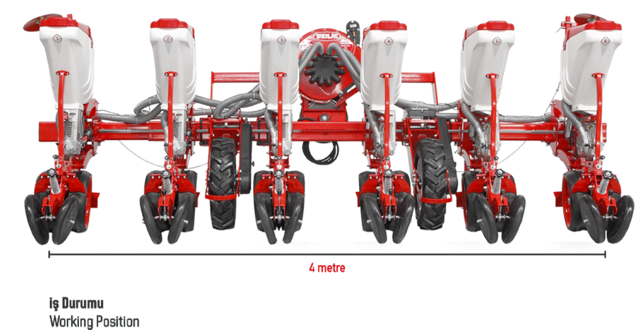 Pneumatic Precision Planter (Hydraulic Shifting / Axe Type)